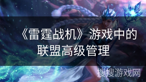 《雷霆战机》游戏中的联盟高级管理