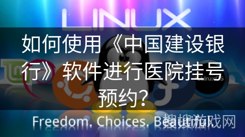 如何使用《中国建设银行》软件进行医院挂号预约？