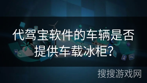 代驾宝软件的车辆是否提供车载冰柜？