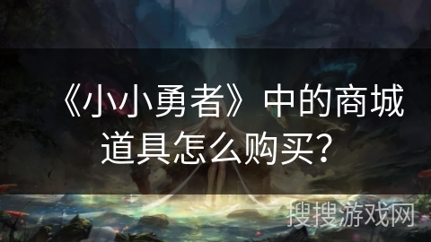 《小小勇者》中的商城道具怎么购买？