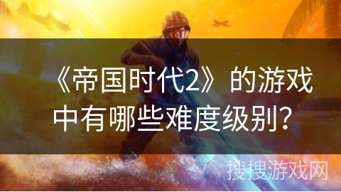 《帝国时代2》的游戏中有哪些难度级别？