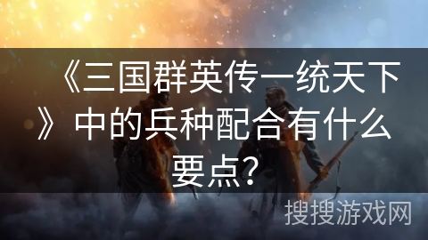 《三国群英传一统天下》中的兵种配合有什么要点？