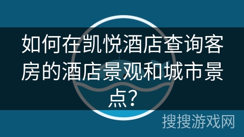 如何在凯悦酒店查询客房的酒店景观和城市景点？
