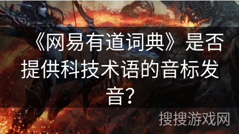 《网易有道词典》是否提供科技术语的音标发音? 《网易有道词典》是否提供科技术语的音标发音?