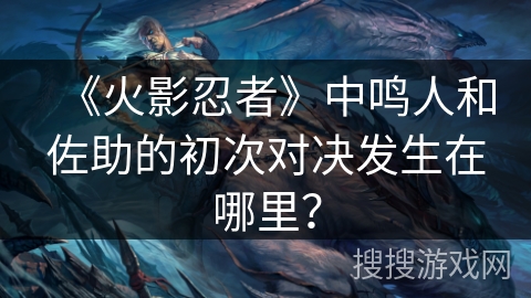 《火影忍者》中鸣人和佐助的初次对决发生在哪里？