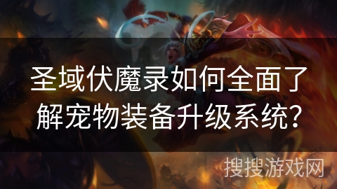 圣域伏魔录如何全面了解宠物装备升级系统？