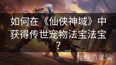 如何在《仙侠神域》中获得传世宠物法宝法宝？