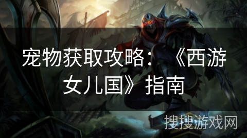 宠物获取攻略：《西游女儿国》指南