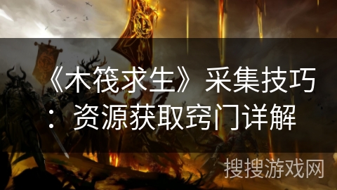 《木筏求生》采集技巧：资源获取窍门详解
