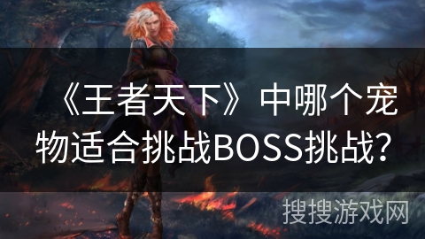 《王者天下》中哪个宠物适合挑战BOSS挑战？
