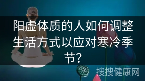 阳虚体质的人如何调整生活方式以应对寒冷季节？