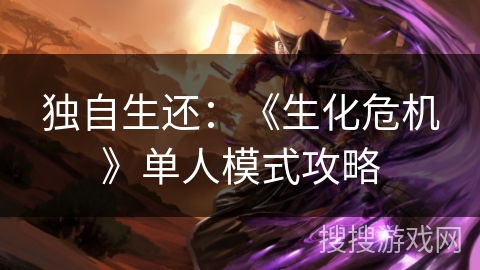 独自生还：《生化危机》单人模式攻略