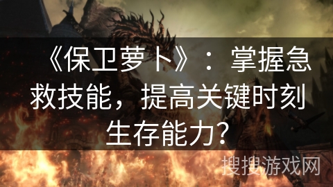 《保卫萝卜》：掌握急救技能，提高关键时刻生存能力？
