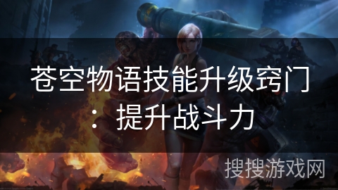 苍空物语技能升级窍门：提升战斗力