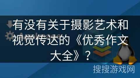 有没有关于摄影艺术和视觉传达的《优秀作文大全》？