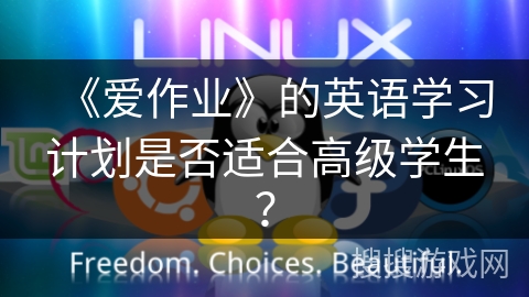 《爱作业》的英语学习计划是否适合高级学生？