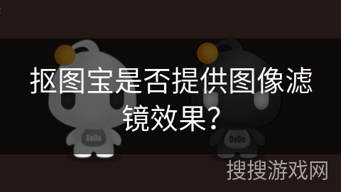抠图宝是否提供图像滤镜效果？