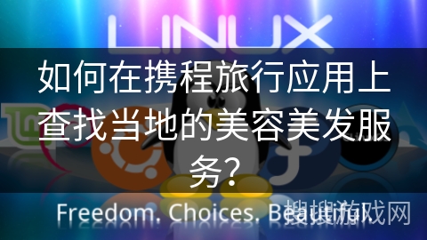如何在携程旅行应用上查找当地的美容美发服务？