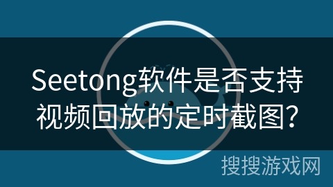 Seetong软件是否支持视频回放的定时截图？