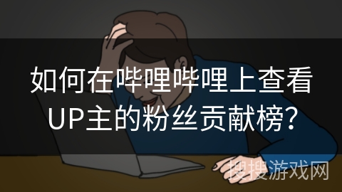 如何在哔哩哔哩上查看UP主的粉丝贡献榜？