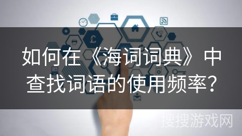如何在《海词词典》中查找词语的使用频率？
