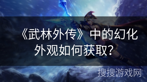 《武林外传》中的幻化外观如何获取？