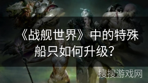 《战舰世界》中的特殊船只如何升级？