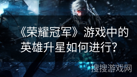 《荣耀冠军》游戏中的英雄升星如何进行？