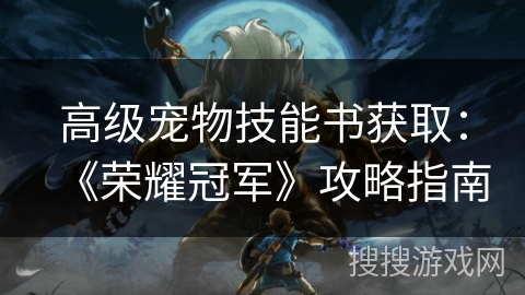 高级宠物技能书获取：《荣耀冠军》攻略指南