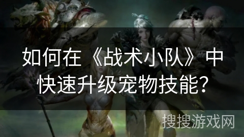 如何在《战术小队》中快速升级宠物技能？