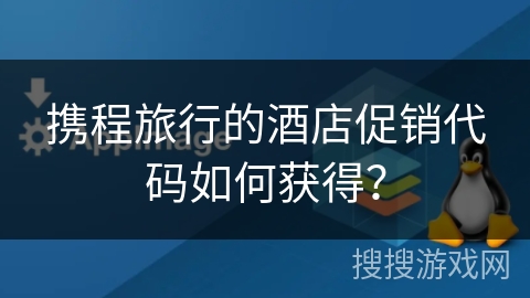 携程旅行的酒店促销代码如何获得？