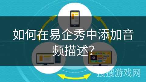 如何在易企秀中添加音频描述？