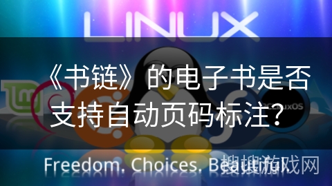 《书链》的电子书是否支持自动页码标注? 《书链》的电子书是否支持自动页码标注?