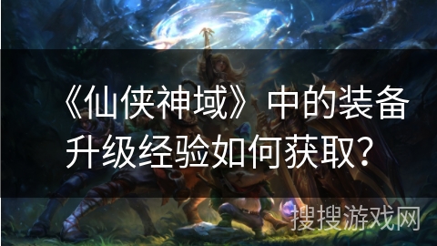 《仙侠神域》中的装备升级经验如何获取？