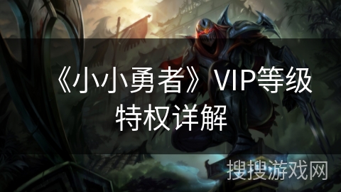 《小小勇者》VIP等级特权详解