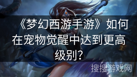 《梦幻西游手游》如何在宠物觉醒中达到更高级别？