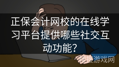 正保会计网校的在线学习平台提供哪些社交互动功能？