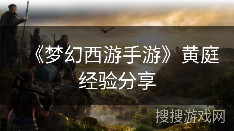 《梦幻西游手游》黄庭经验分享