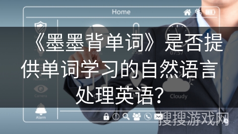 《墨墨背单词》是否提供单词学习的自然语言处理英语？