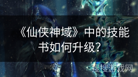 《仙侠神域》中的技能书如何升级？