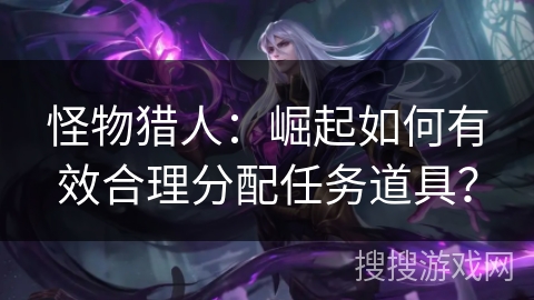 怪物猎人：崛起如何有效合理分配任务道具？