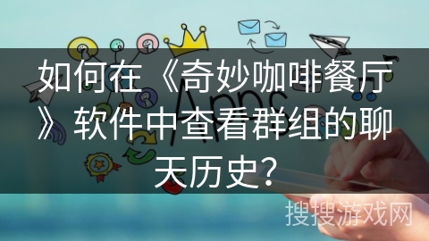 如何在《奇妙咖啡餐厅》软件中查看群组的聊天历史？