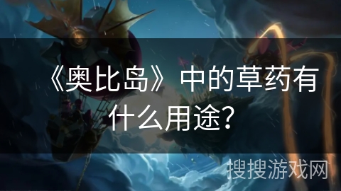 《奥比岛》中的草药有什么用途？