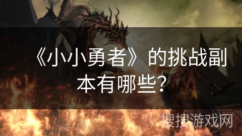 《小小勇者》的挑战副本有哪些？