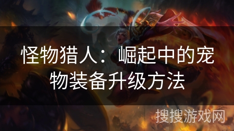 怪物猎人：崛起中的宠物装备升级方法