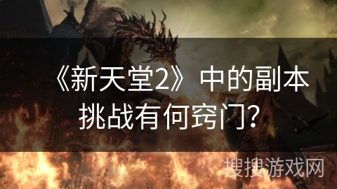 《新天堂2》中的副本挑战有何窍门？