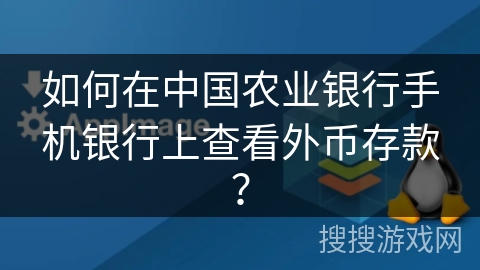 如何在中国农业银行手机银行上查看外币存款？