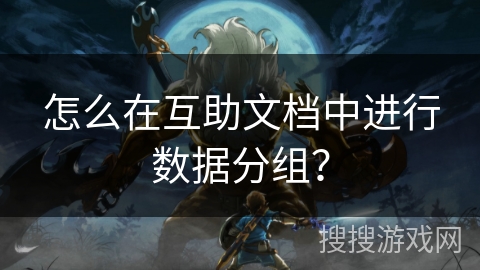 怎么在互助文档中进行数据分组？