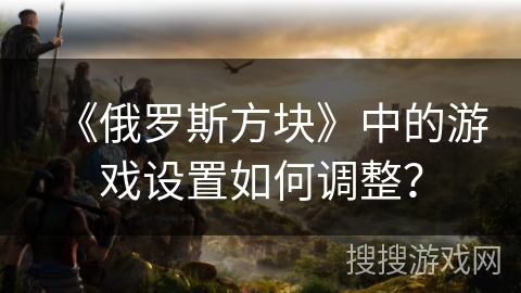 《俄罗斯方块》中的游戏设置如何调整？