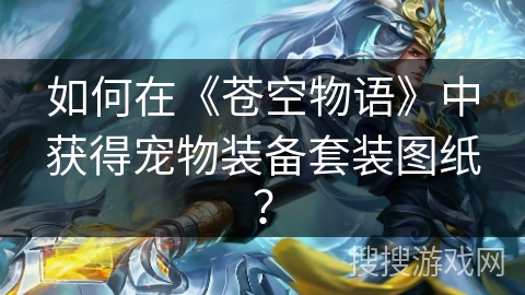 如何在《苍空物语》中获得宠物装备套装图纸？